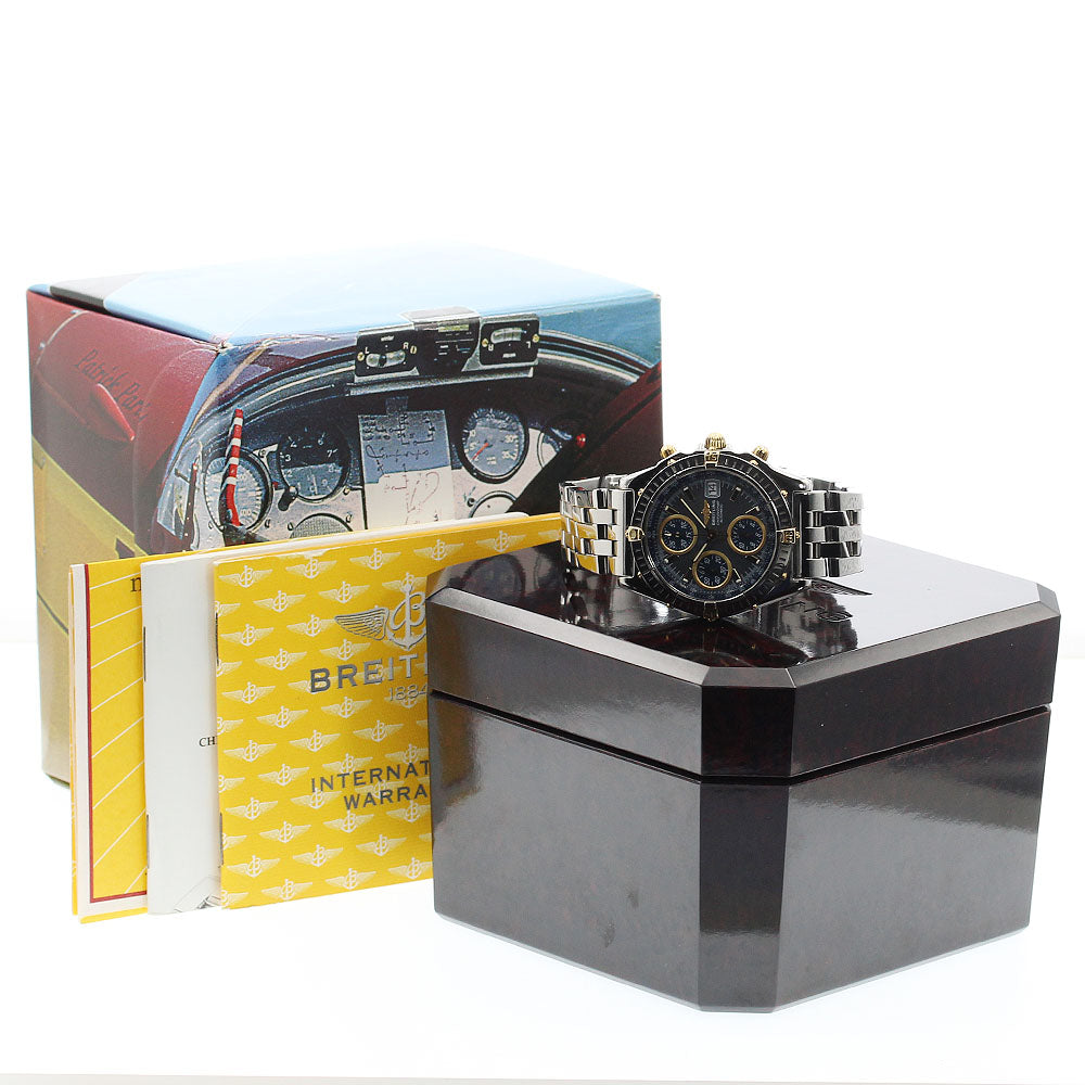 BREITLING Chronomat B13350 Chronograph Gray / navy Dial Automatic Men's_881410