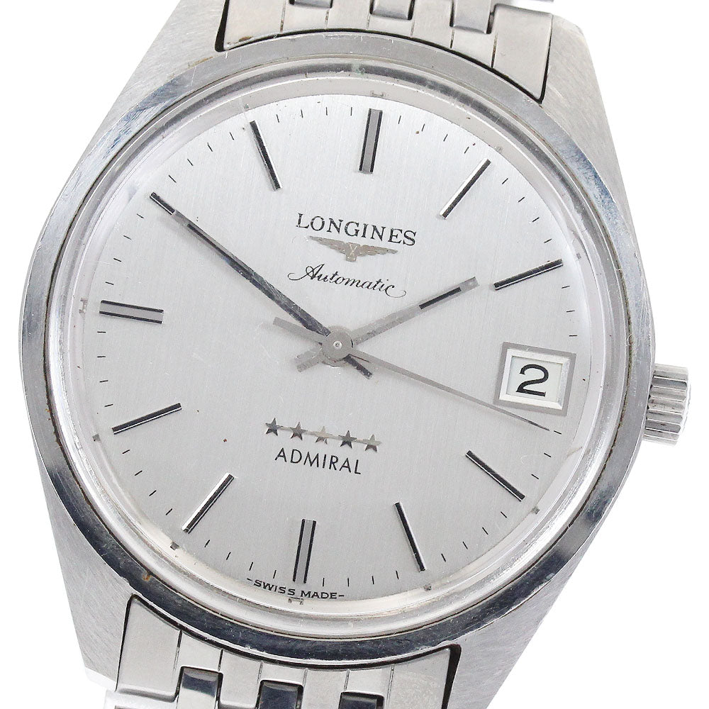 LONGINES Admiral 5 Star Date cal.6652 Silver Dial Automatic Men's Watch_881416