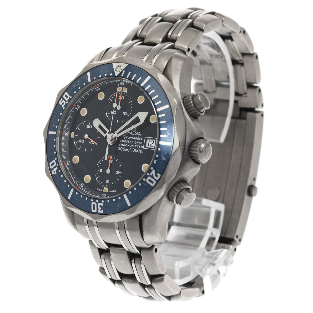 OMEGA Seamaster300 2298.80 Chronograph Navy Dial Automatic Men's Watch_881431