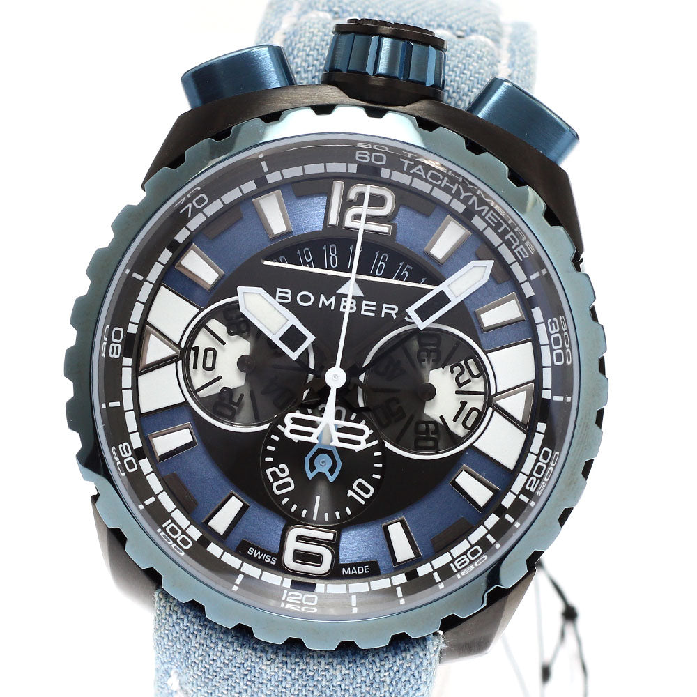 BOMBERG BOLT-68 Gun & Sky Blue BS45CHPBLGM.050-3.3 Chronograph QZ Men's_881538