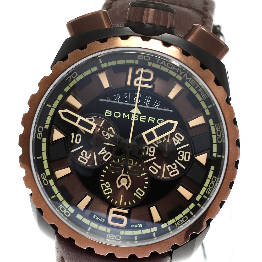 BOMBERG BOLT-68 BS45CHPBRBA.050-2.3 Chronograph Date Quartz Men's Watch_881551