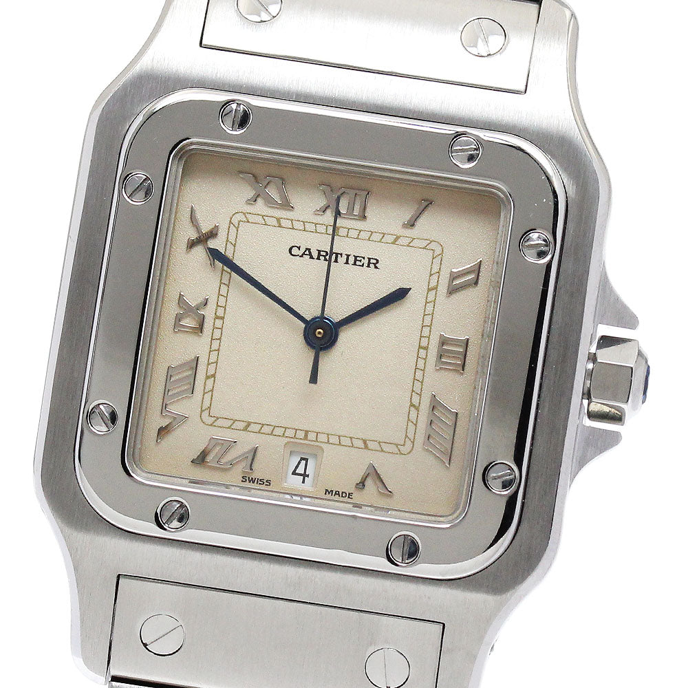 CARTIER Santos GalbeeLM W20025D6 beige Dial Quartz Men's Watch_881593