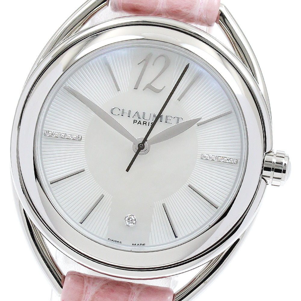 Chaumet Lian W23213-24A Diamond index White shell Dial Quartz Ladies Watch_881597