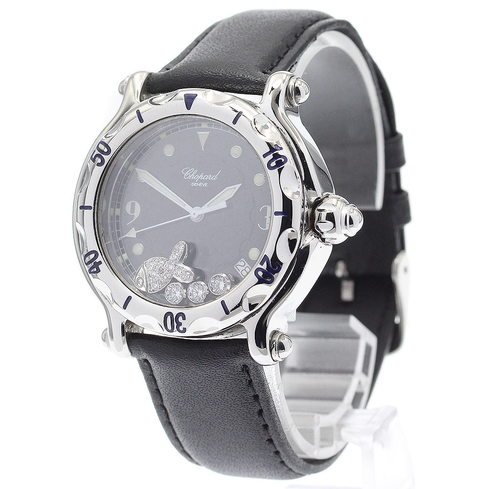 Chopard Happy sport happy fish 28/8347 Date black Dial Quartz Men's Watch_881601