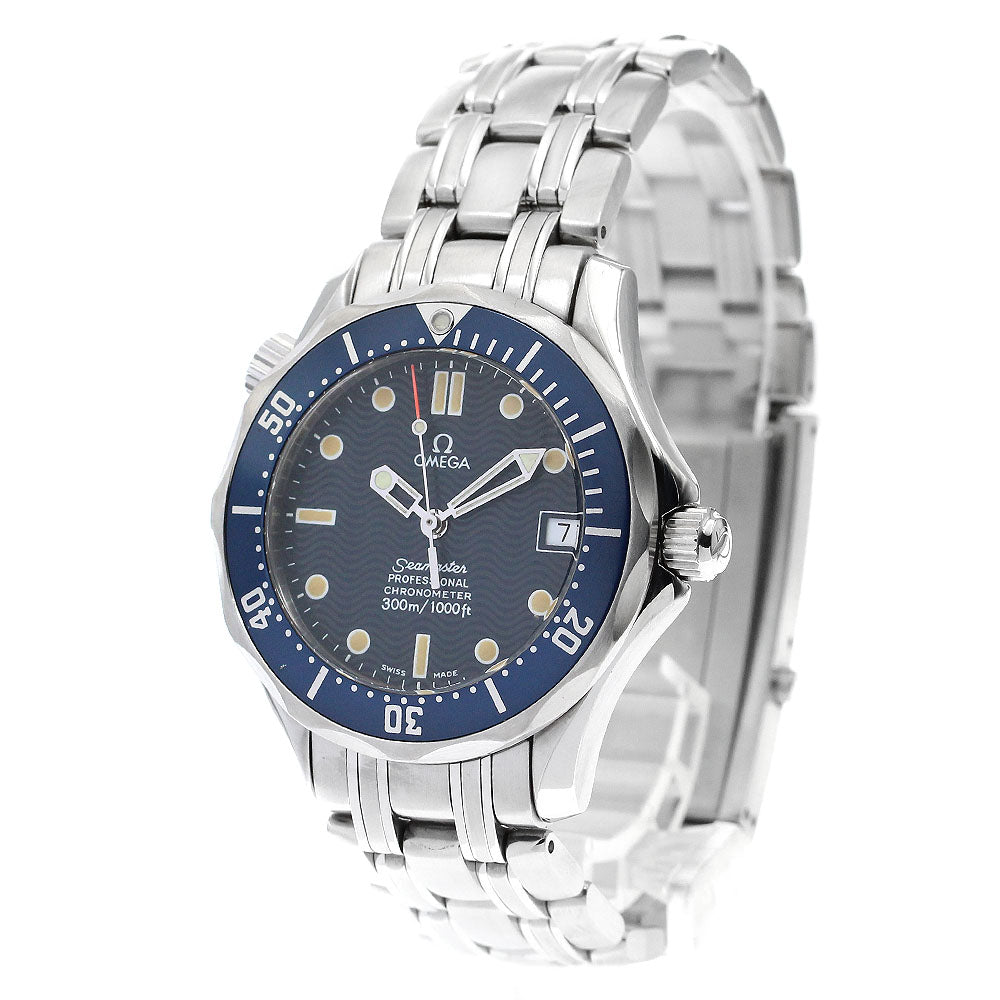 OMEGA Seamaster300 2551.80 Date Navy Dial Automatic Boy's Watch_881604