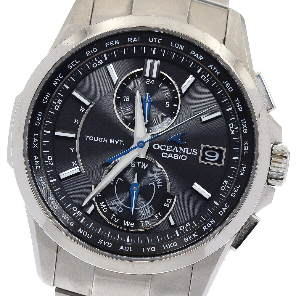 CASIO Oceanus OCW-T2500-1AJF black Dial Solar Powered Radio Men's Watch_881610