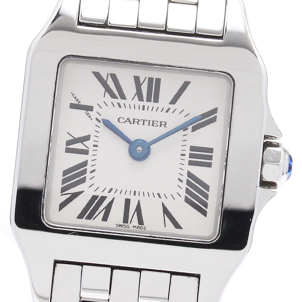 CARTIER Santos de Moiselle SM W25064Z5 beige Dial Quartz Ladies Watch_881637