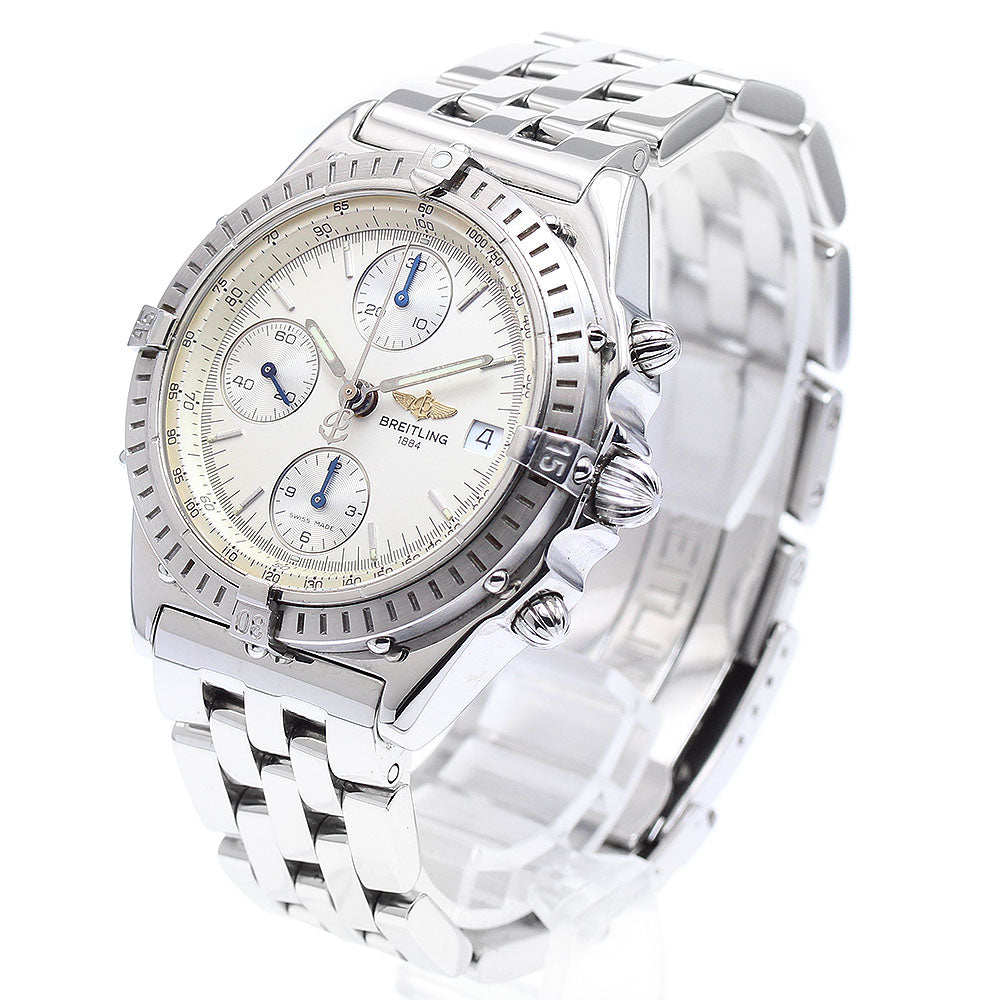 BREITLING Chronomat A13050 Date Chronograph white Dial Automatic Men's_881659