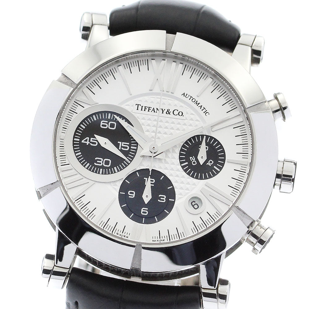 TIFFANY&Co. Atlas Gen Z1000.82.12A21A00A Chronograph Silver / Black Dial Automatic Men's Watch_881662