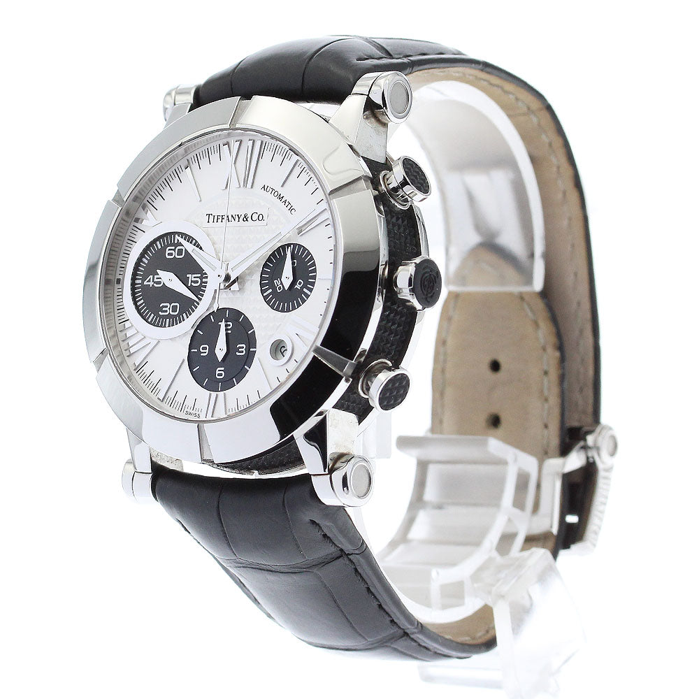 TIFFANY&Co. Atlas Gen Z1000.82.12A21A00A Chronograph Silver / Black Dial Automatic Men's Watch_881662