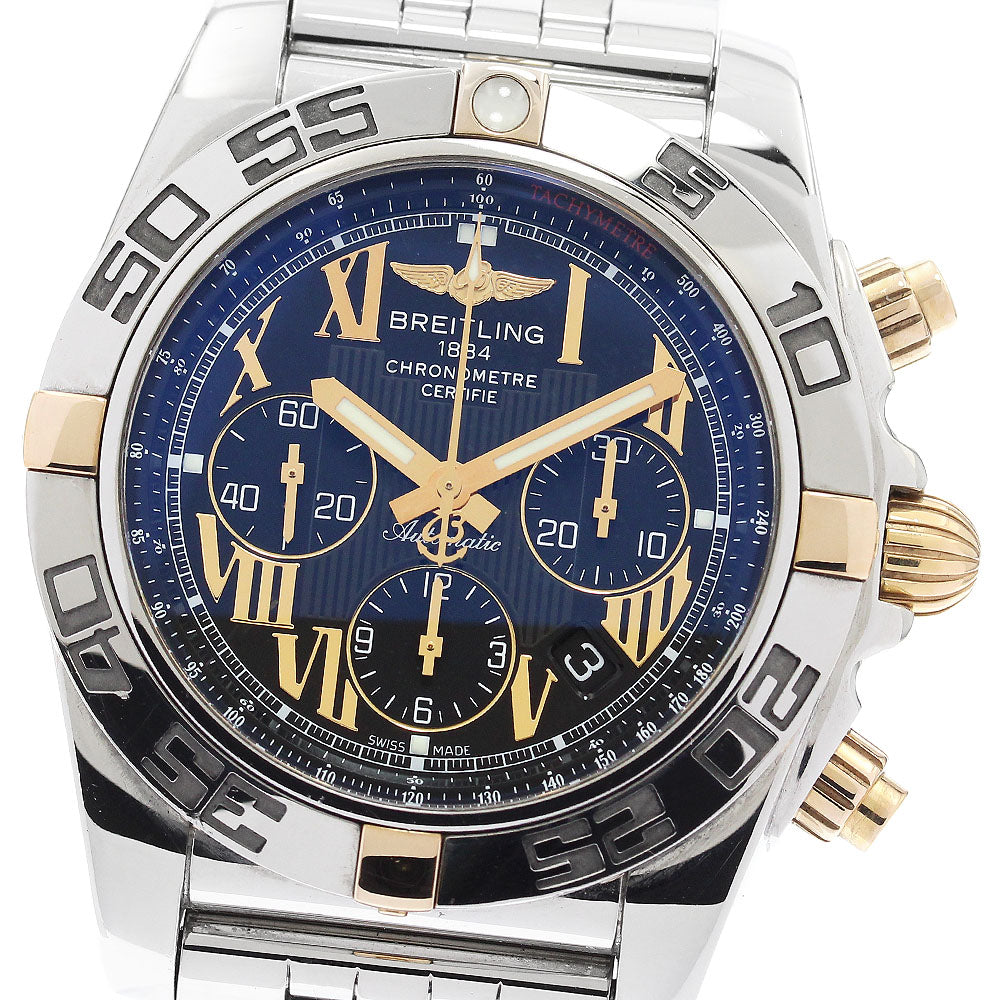 BREITLING Chronomat44 IB0110 Chronograph black Dial Automatic Men's Watch_881663