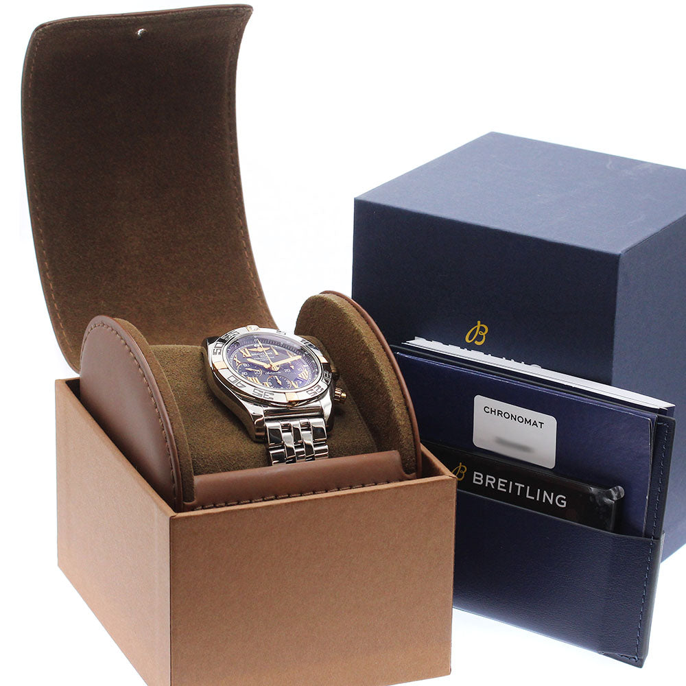 BREITLING Chronomat44 IB0110 Chronograph black Dial Automatic Men's Watch_881663