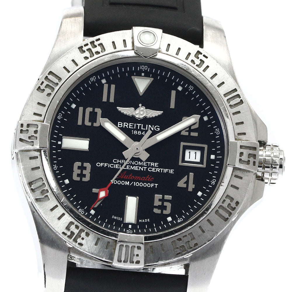 BREITLING Avenger II Seawolf A17331 Date black Dial Automatic Men's Watch_881664