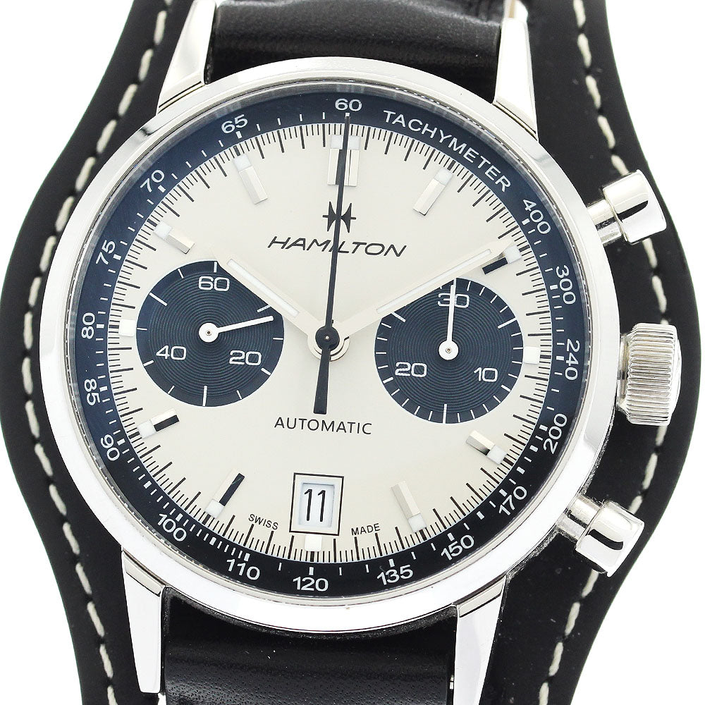 HAMILTON Intramatic H384160 Chronograph Date Beige / black Dial Automatic Men's Watch_881768