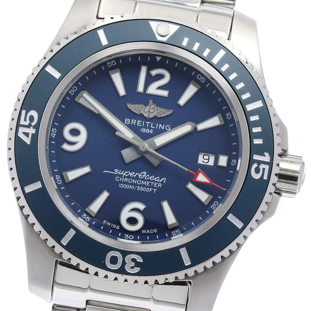 BREITLING Super Ocean 44 A17367 Date Blue Dial Automatic Men's Watch_881778