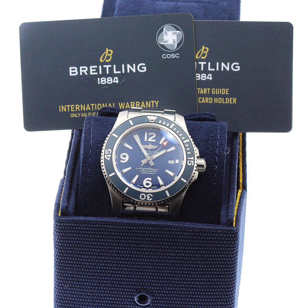 BREITLING Super Ocean 44 A17367 Date Blue Dial Automatic Men's Watch_881778