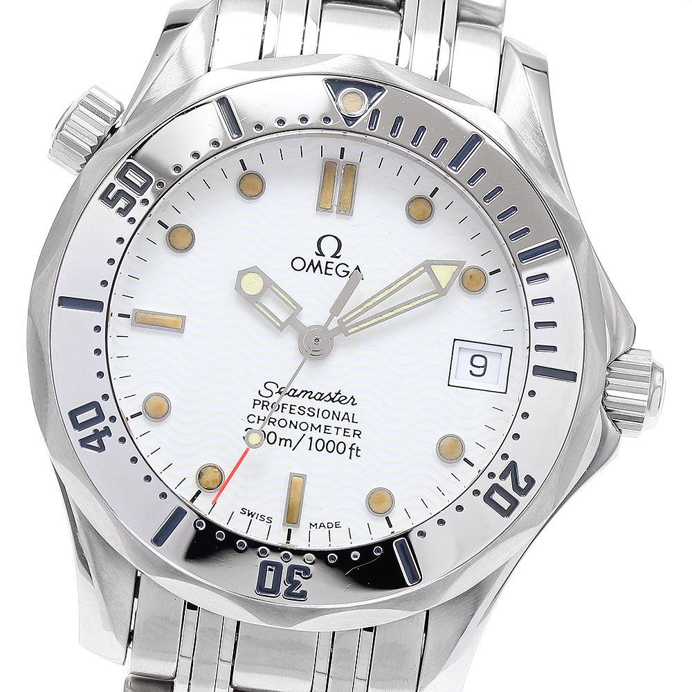 OMEGA Seamaster300 2552.20 Date white Dial Automatic Boy's Watch_881791