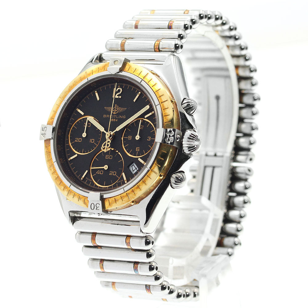 BREITLING Chronomat 36 80350 Date black Dial Quartz Ladies Watch_881808