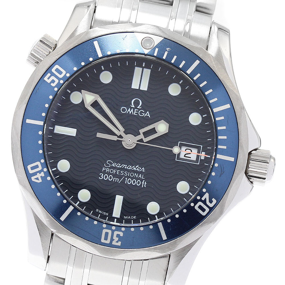OMEGA Seamaster 2561.80 Date blue Dial Quartz Boy's Watch_881833