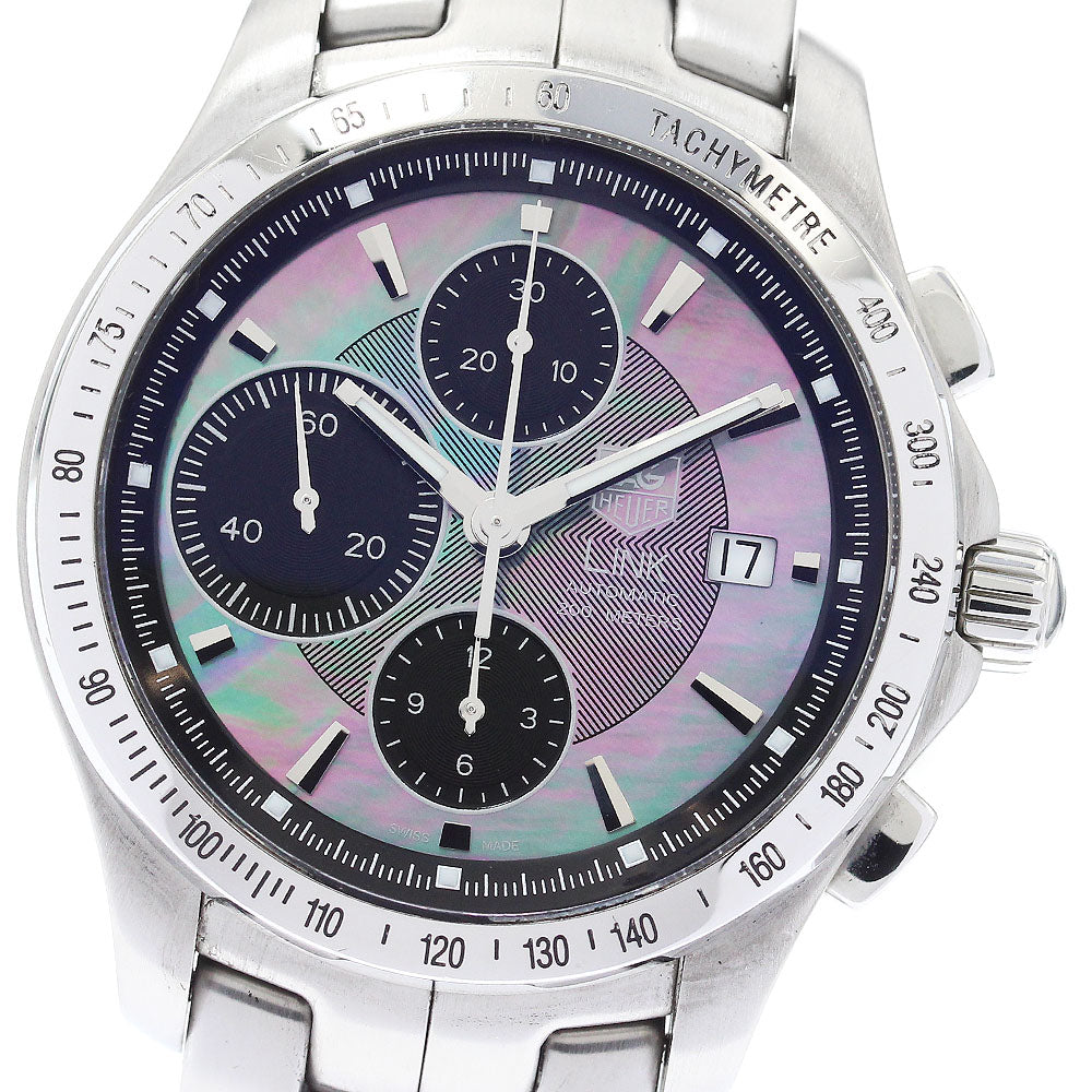 TAG HEUER Link Moon Pearl CJF211M Date Chronograph Japan limited edition 350 pieces Black shell / black Dial Automatic Men's Watch_881843