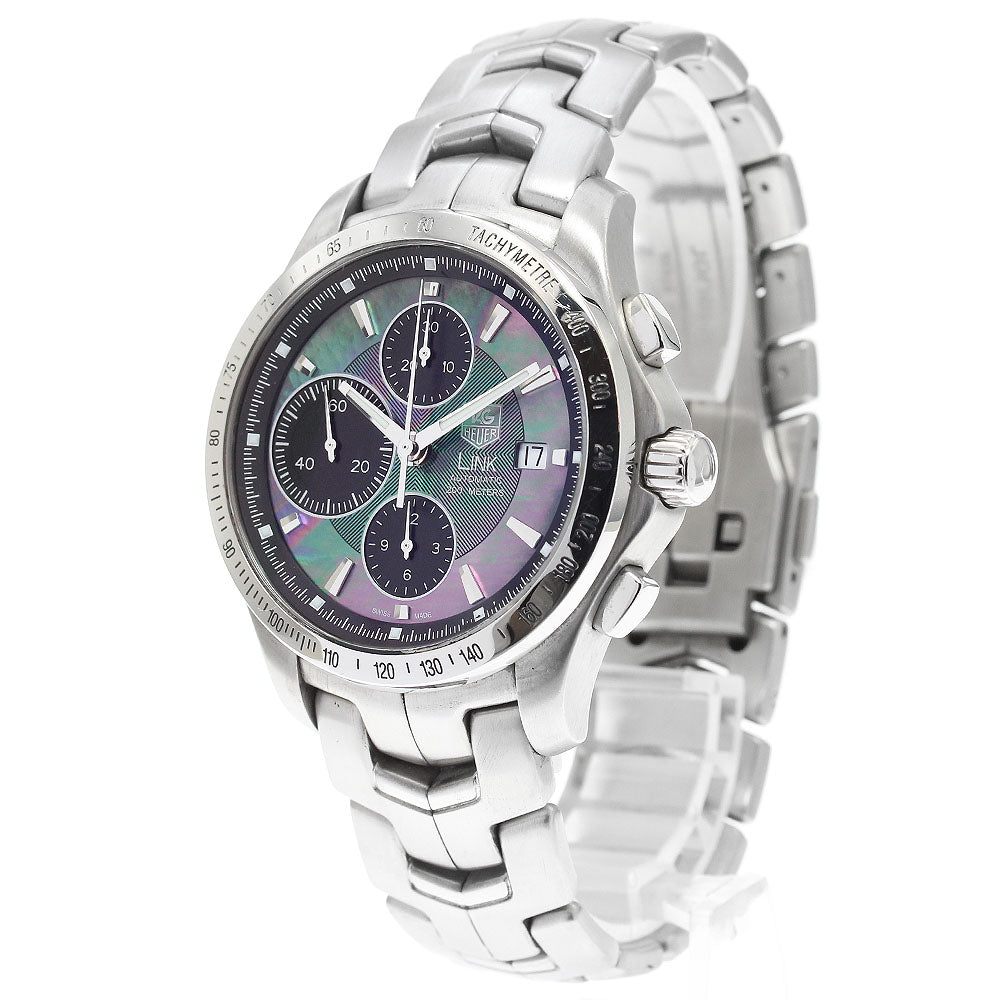 TAG HEUER Link Moon Pearl CJF211M Date Chronograph Japan limited edition 350 pieces Black shell / black Dial Automatic Men's Watch_881843