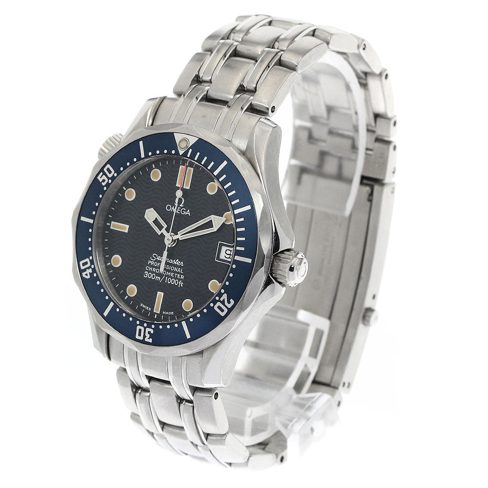 OMEGA Seamaster300 2551.80 Date Navy Dial Automatic Boy's Watch_881846