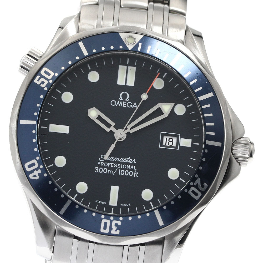 OMEGA Seamaster300 2541.80 Date Navy Dial Quartz Men's Watch_881851