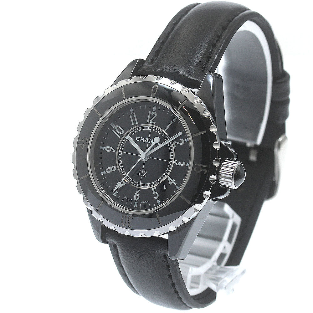 CHANEL J12 33MM H0680 Black ceramic black Dial Quartz Ladies Watch_881896