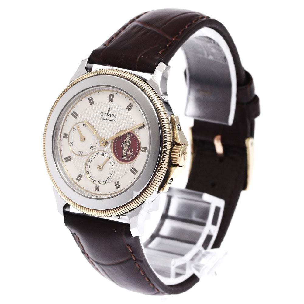 CORUM Mechanic 74.111.21 YG bezel Silver Dial Automatic Men's Watch_881897