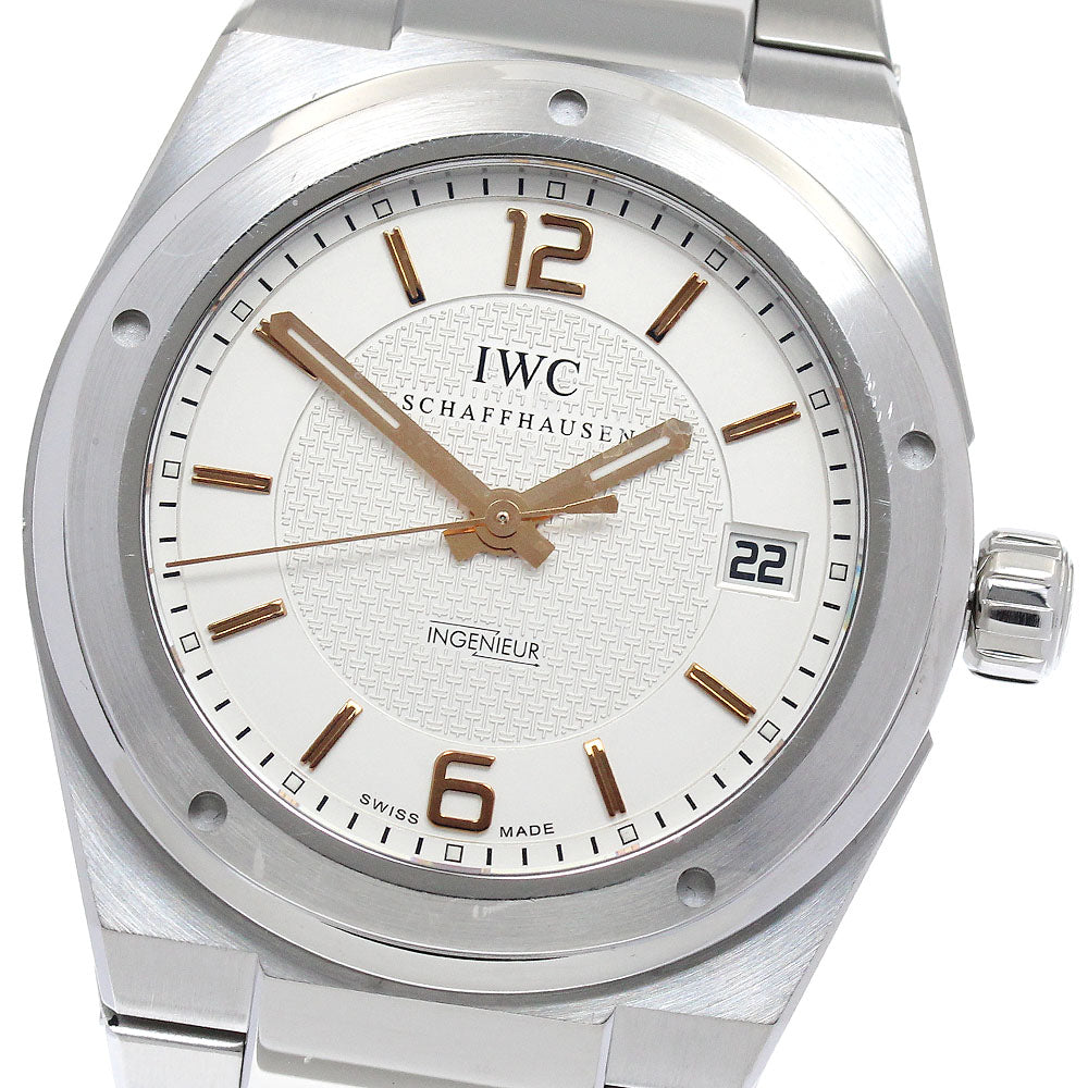 IWC SCHAFFHAUSEN In junior IW322801 Date Silver Dial Automatic Men's _881919