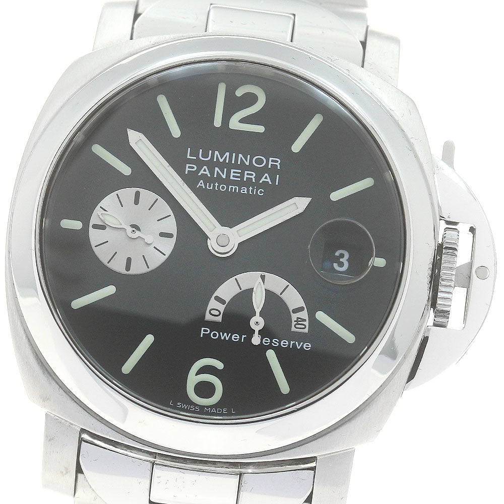 PANERAI Luminor PAM00126 Power reserve date black Dial Automatic Men's_881928