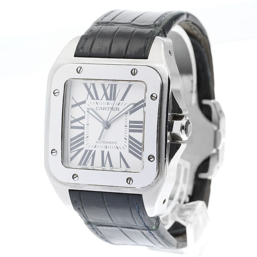 CARTIER Santos 100LM W20073X8 Silver Dial Automatic Men's Watch_881933