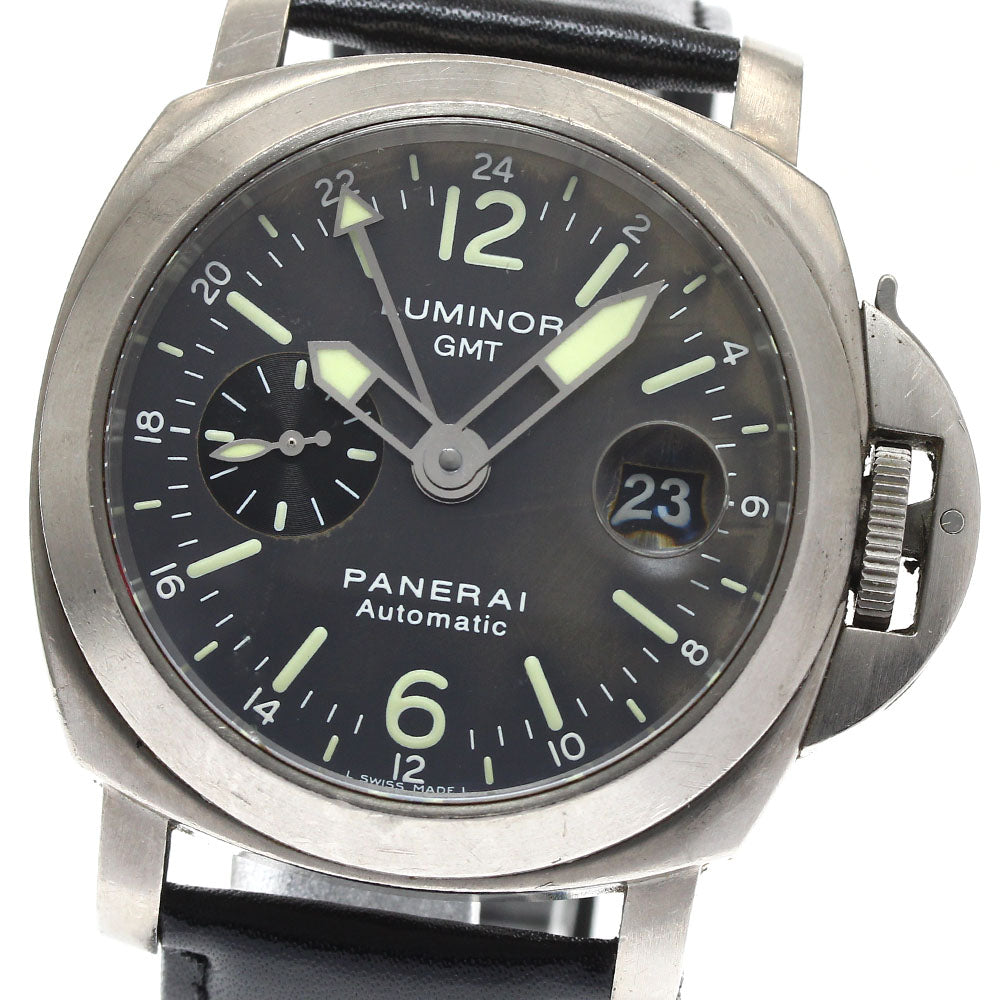 PANERAI Luminor PAM00089 GMT gray Dial Automatic Men's Watch_881957