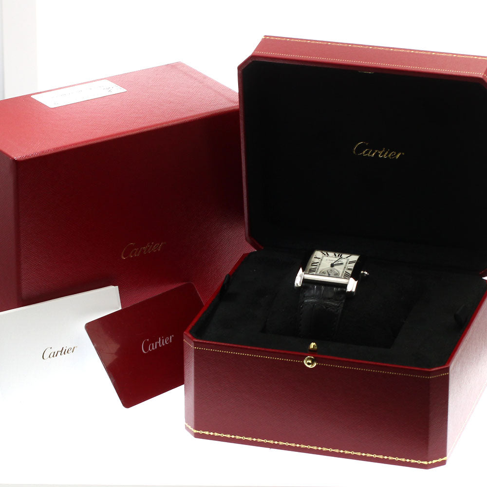 CARTIER Tank MC LM W5330003 Small seconds Silver Dial Automatic Men's Watch_881965