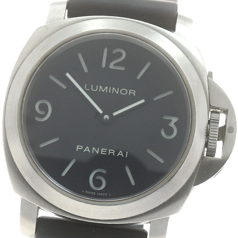 PANERAI Luminor base PAM00176 black Dial Hand Winding Men's Watch_881979