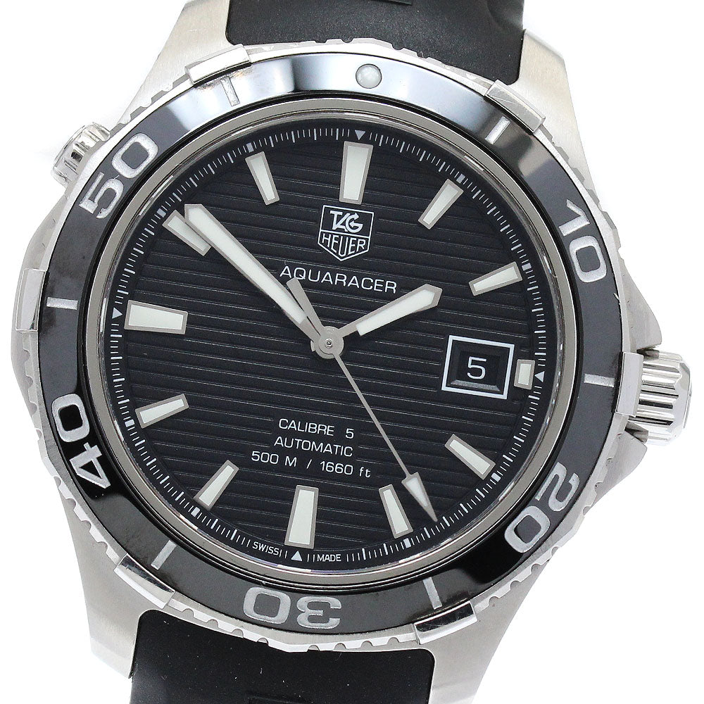 TAG HEUER Aqua Racer Caliber 5 WAK2110 Date black Dial Automatic Men's_881989