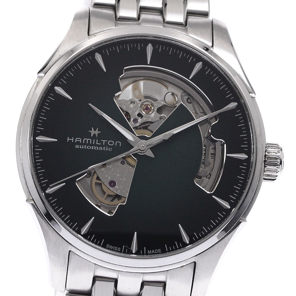 HAMILTON Jazz master H326750 Open heart Green Dial Automatic Men's Watch_881993