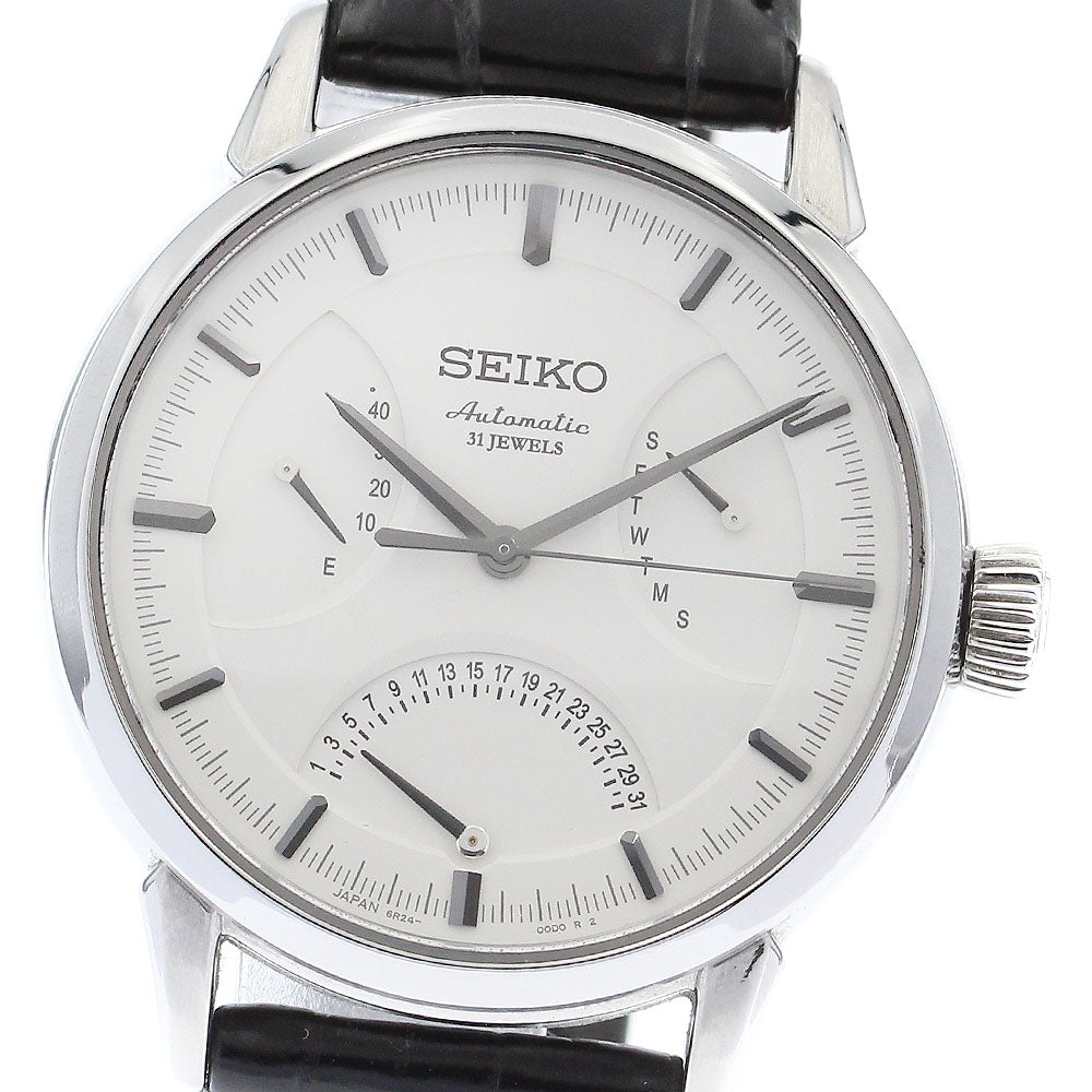 SEIKO Presage SARD009/6R24-00C0 Retrograde power reserve Silver Dial Automatic Men's Watch_882019
