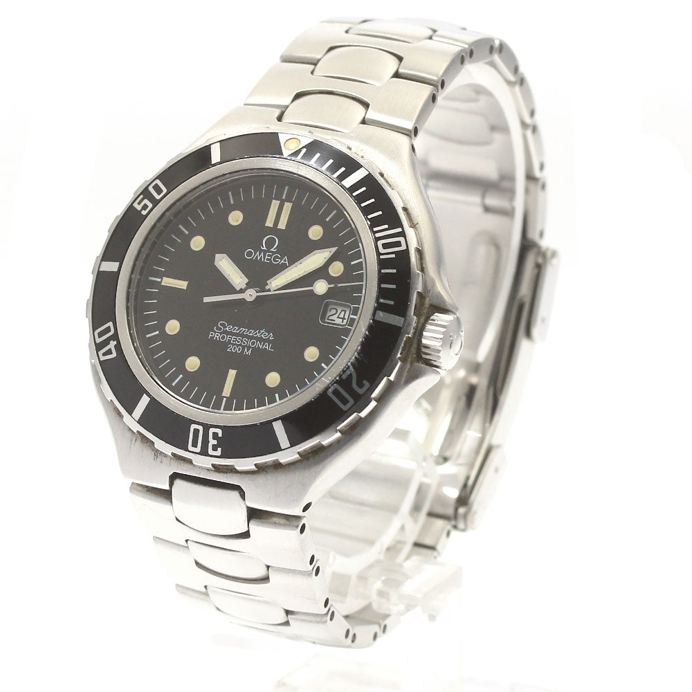 OMEGA Seamaster200m Date Black Dial Quartz Men's Watch_882023