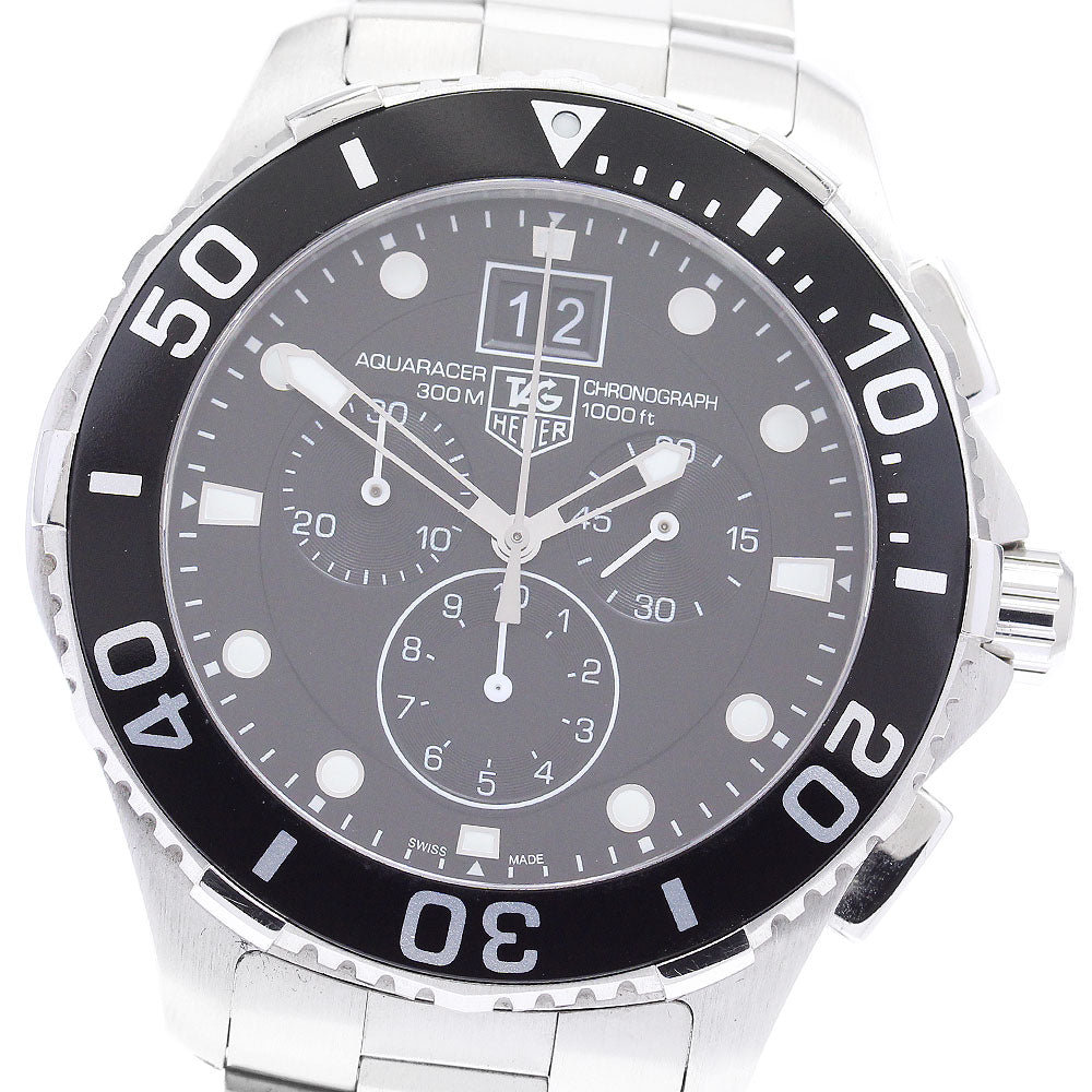 TAG HEUER Aquaracer CAN1010 Chronograph Black Dial Quartz Men's Watch_882029
