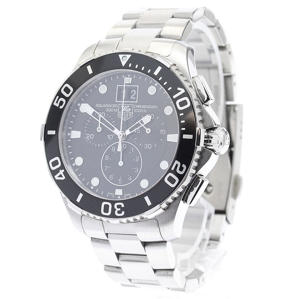 TAG HEUER Aquaracer CAN1010 Chronograph Black Dial Quartz Men's Watch_882029