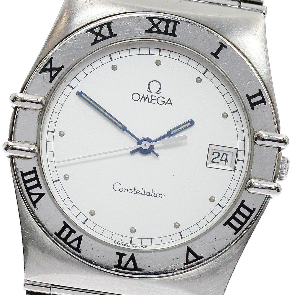 OMEGA Constellation Date Silver Dial Quartz Men's Watch_882030