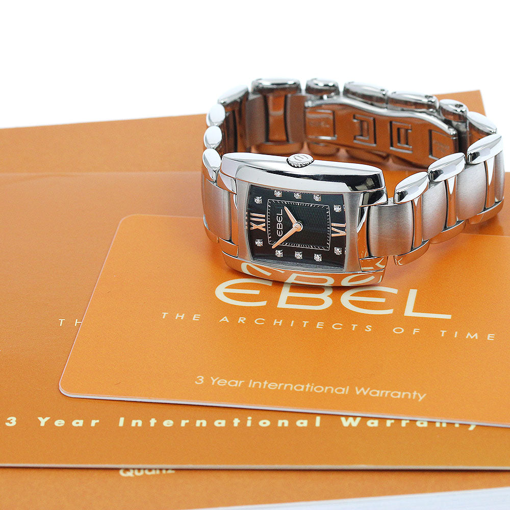 EBEL Brasilia E9976M22 10P diamond black Dial Quartz Ladies Watch_882031