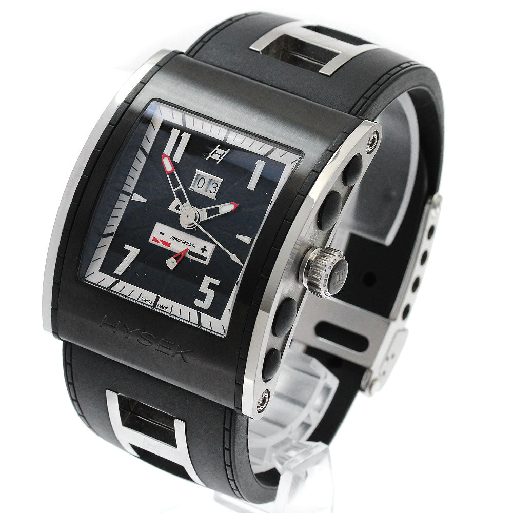 HYSEK Kirada KN4109B02 Power reserve black Dial Automatic Men's Watch_882033