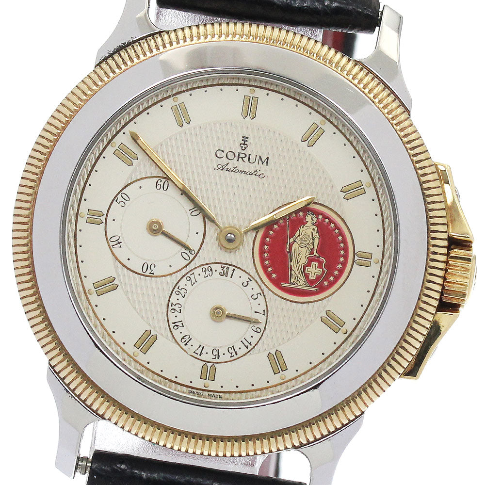 CORUM Mechanic 74.111.21 YG bezel Silver Dial Automatic Men's Watch_882046