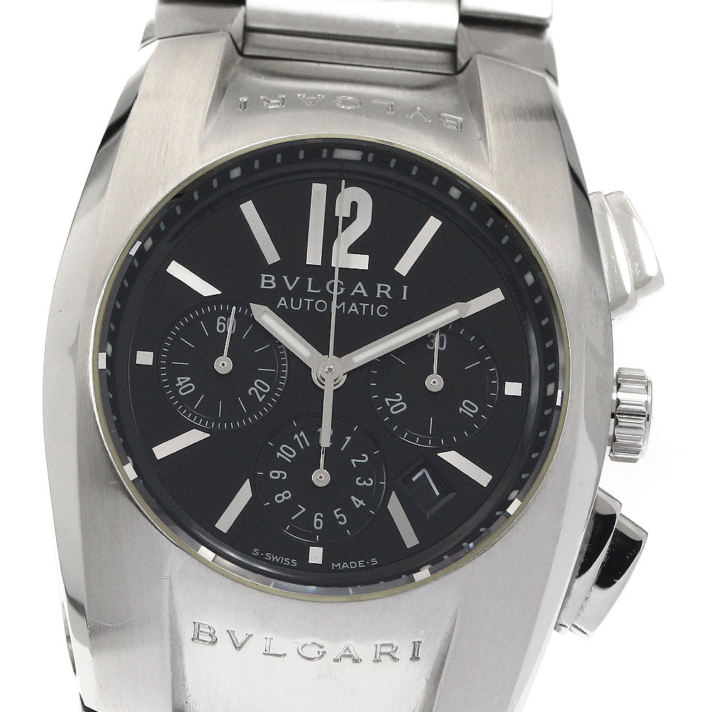 BVLGARI Elgon EG35SCH Chronograph black Dial Automatic Boy's Watch_882052