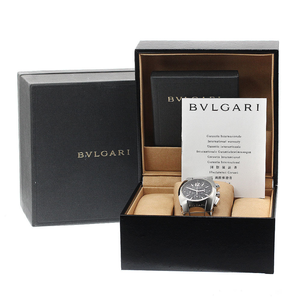 BVLGARI Elgon EG35SCH Chronograph black Dial Automatic Boy's Watch_882052