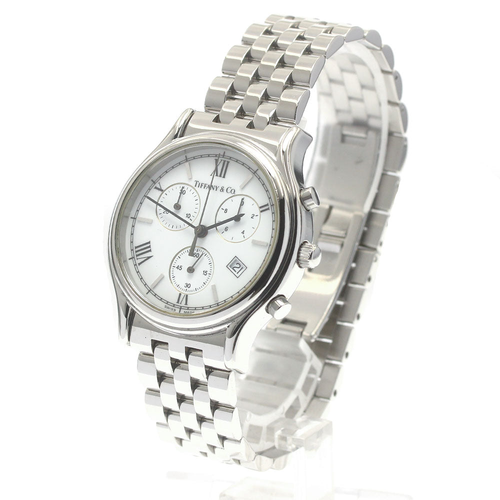 TIFFANY&Co. Classic Chronograph White Dial Quartz Men's Watch_882071