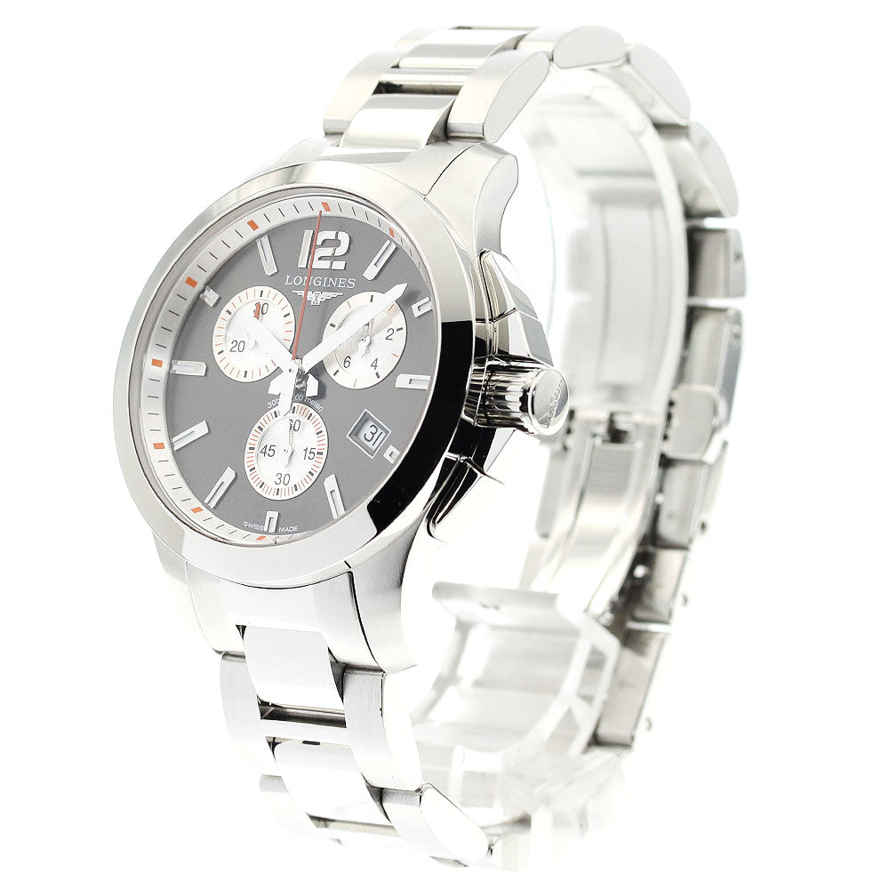 LONGINES Conquest L3.379.4 Chronograph gray Dial Quartz Men's Watch_882074