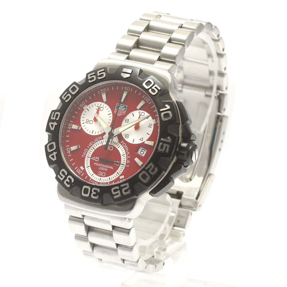 TAG HEUER Formula 1 CAH1112 Chronograph Red Dial Quartz Men's Watch_882093